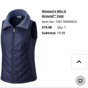 Blue winter vest